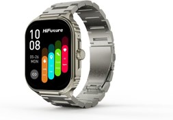 Resim HiFuture Ultra3 PRO Bluetooth 5.3 AMOLED Ekran IP68 Su Geçirmez 2.04 inç Arama Özellikli iOS & Android Uyumlu Nabız Spor Kan Oksijen Takibi 52mm Akıllı Saat Gümüş 