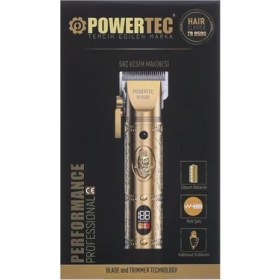 Resim Powertec TR-8500 Profesyonel Type-C Şarjlı Saç Sakal Tıraş Makinesi 
