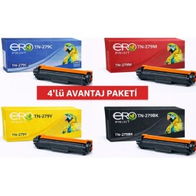 Resim Ero Print TN-279 / Brother DCP-L3520CDW İçin 4 Renk Muadil Toner Set 