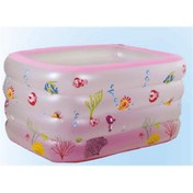 Resim 62002 Pompalı, Bestway 1909089, DERİN Şişme Aile Havuzu 140X100X70cm 