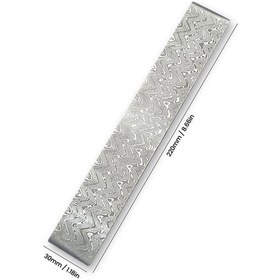 Resim Pazly Yüksek Kaliteli Damascus Çelik Levha - Dıy Bıçak Yapımı İçin Sertleştirilmiş Malzeme 