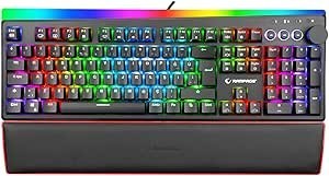 Resim Rampage KB-R97 X-TRACER Siyah USB RGB Aydınlatmalı Blue Switch Tam Türkçe Bilek Destekli Gaming Oyuncu Mekanik Klavye 