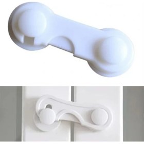 Resim Ozcmax Bebek Çocuk Güvenliği Çekmece ve Dolap Için Kendiliğinde Yapışkanlı Vidasız Kapak Kilidi 