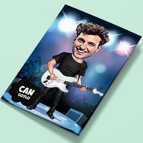 Resim Popstar Erkek Karikatürlü Tebrik Kartı 