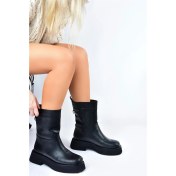 Resim Fox Shoes Siyah Kalın Tabanlı Günlük Kadın Bot L610067109 