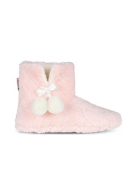 Resim Kadın Panduf Kışlık Ev Botu Ev Ayakkabısı Su Yolu Velsoft Sessiz Taban PEMBE 