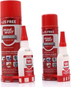 Resim Süper Hızlı Japon Güçlü Yapıştırıcı Madwolf 2K Aktivatör 125 G 50 
