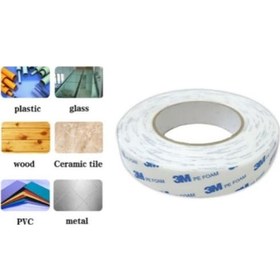 Resim 3m Ekstra Güçlü Çift Taraflı Köpük Bant Beyaz - 15 Mm Genişlik - 4.5 Metre 