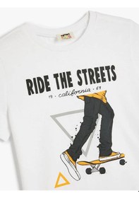 Resim Koton Beyaz Erkek Çocuk T-shirt 5skb10144tk Beyaz 