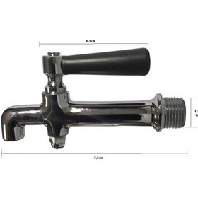 Resim Geylani Semaver Musluğu Odunlu Semaver Musluğu 1/4 12mm 