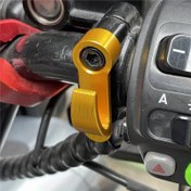Resim Çok Yönlü Alüminyum Alaşımlı Motosiklet Kask Askısı - Kir Motosikletleri & Elektrikli Scooterlar için Dayanıklı, Ayarlanabilir Tasarım - Mavi, Kırmızı, Altın, Siyah, Gümüş, Tek Delikli, Kask Askısı 