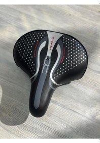 Resim Bisiklet Sele Ultra Geniş E-bike Uyumlu Yaylı 27 X 24 Cm Siyah 