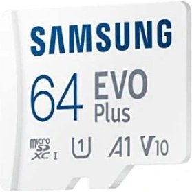 Resim Karokstore Evo Plus 64GB Sdxc U1 Sınıf 10 A1 160MB/S Micro Sd Bellek Kartı Adaptörlü 2021 Sürümü (MB-MC64KA/EU) 