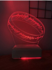 Resim Yüzüklerin Efendisi 16 Renk Gece Lambası 