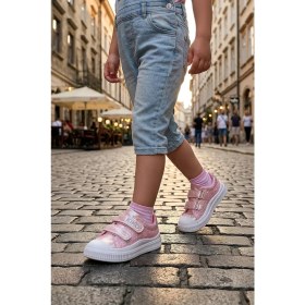 Resim Kiko Kids Glitter Cırtlı Kız Çocuk Günlük Ayakkabı 