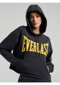 Resim Everlast Ever Classics Wmn Füme Kadın Kapüşonlu Sweatshirt Füme 