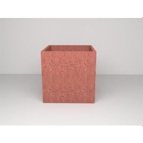 Resim Nuano Consept Kübik Serisi Köşeli Saksı Kiremit 70x70 