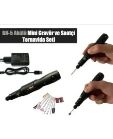 Resim Morponi Bn-5 Şarjlı 3 Kademeli Mini Taşlama Gravür Makinesi 