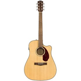 Resim Fender CD-140SCE Dreadnought Natural Elektro Akustik Gitar 