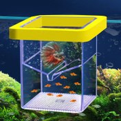 Resim Süspansiyonlu Akvaryum Balık Yumurtası Üreme Kutusu - Balık Yumurtası, Karides, Betta, Sinek Balığı ve Guppy için Yüzen Üreme Kutusu - Kolay İzleme için Şeffaf Tasarım - Akvaryum Balık Üreticileri, Balık Üreticisi Aksesuarları için İdeal, Dikdörtgen Üreme Kutusu, Güvenli Kapak Özellikleri, Pil Olmadan 