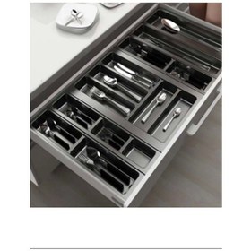 Resim Eco Lüx Modül Kaşıklık Antrasit 42x49 Cm Royaleks-acero-20352 Çok Renkli 