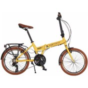 Resim Carraro Flexi 121 Vb V Fren Shimano 21 Vites Katlanır Bisiklet Sarı Bakır - Sarı - Siyah 