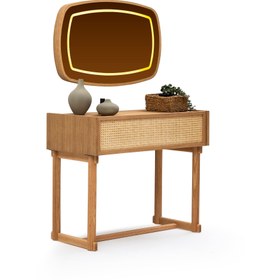 Resim Monaco Bluetooth Aynalı Makyaj Masası 