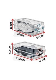 Resim 10'lu Ayakkabı Saklama Kutusu 5 Erkek 5 Kadın Kapasiteli Beyaz 