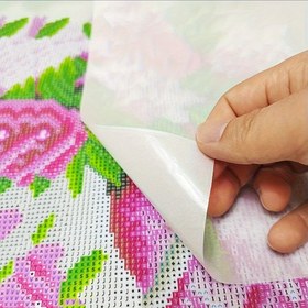 Resim Yeni Çift Taraflı Elmas Boyama Transfer Kağıdı - İnce Yapışmaz Koruyucu Film, Kullanımı Kolay, Toz Geçirmez, Büyük Boy 10.01cmX 15.01cm, Tuval Koruma İçin Sanat Ambalaj Yedek Kağıt 