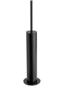 Resim Tuvalet Fırçalığı Siyah Renk 465x100x100 Mm Açık Ahşap 
