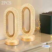 Resim 2'li Paket Lüks Akrilik Raylı Lambalar, USB Girişli 3 Renk Ayarlanabilir LED Masa Dekoru – Ofis Malzemeleri ve Mobilya İçin Ihtiyar Kontrollü Çalışma Odası/Oturak Yatakhane ya da Ev ofisi ikonlarınız ile müşterileriniz arası ürünlerimizi tanıştırmanız gerekiyor mu? 