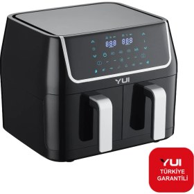 Resim Yui M40 Maxifry Dokunmatik Ekran (5+5) 10Lt Çift Hazneli Airfryer Yağsız Fritöz 1800W 