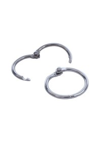 Resim 10 Menteşeli Yüzükler Metal Bağlayıcı Zanaat Scrapbooking Fotoğraf Albümü Kartı 25x20mm Için Bölünmüş Menteşe 