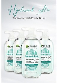 Resim Garnier Hyaluronik Aloe Temizleme Jeli 4 x 200 ML 