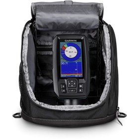 Resim Garmin Striker Plus 4 Buzda Balık Tutma Paketi, Taşınabilir Striker Plus 4 Balık Bulucu ve Çift Işın 