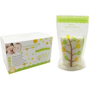 Resim Qingmipy 112 Adet 200ml Kapasiteli Anne Sütü Saklama Poşeti - Sızdırmaz Çift Fermuarlı, Bebekler İçin Güvenli 