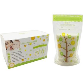 Resim Qingmipy 112 Adet 200ml Kapasiteli Anne Sütü Saklama Poşeti - Sızdırmaz Çift Fermuarlı, Bebekler İçin Güvenli 