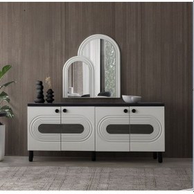 Resim Tarsus Mdf Konsol Ve Ayna Antrasit 