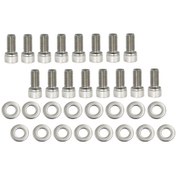 Resim Sbf Başlık Cıvataları Paslanmaz Çelik Takımı Küçük Blok Ford 260 289 302 351w 351c 5.0l İçin Yedek 