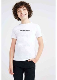 Resim Tshirthane Dark Horse Logo Baskılı Unisex Çocuk Beyaz Tshirt 