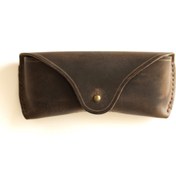 Resim Hi Leather Pitho Deri Gözlük Kılıfı Kestane 