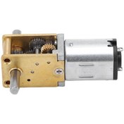 Resim Dianziye 12v Dc Dişli Motoru, Worm Girişimli, Çift Çıkış Ekseni, Fırçalı, Yüksek Tork, 200 Devir/dakika, Ev Aletleri Ve Makinalar İçin 