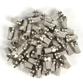 Resim Electroon Rg6 F Konnektör 100ADET Gümüş 