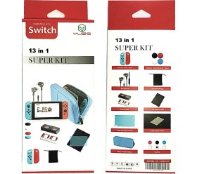 Resim Yues Nintendo Switch 13IN1 Super Kit Çanta ve Aksesuar Seti 