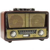 Resim Dynego Nostaljik Radyo Ahşap Görünümlü Bluetooth Fm 