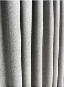 Resim Siyah Etek Desen Gri Zemin Fon Perde 1/2,5 Orta Pile Gri-siyah 