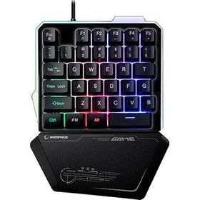 Resim Rampage KB-R24 Metal Mini Klavye + 70*30 Logitech Klavye Mouse Pad 