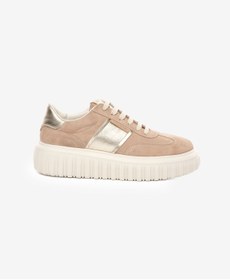 Resim Greyder Kadın Bej Hakiki Deri Sneaker Ayakkabı 5K2SA35371 