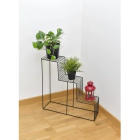 Resim Wess Dizayn Metal Çiceklik 3 Katlı Iskandinav Saksılık Sehpası Wd 302 