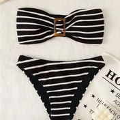 Resim Yeni Avrupa ve Amerikan Bikini Tatil Yarı Bikini 
